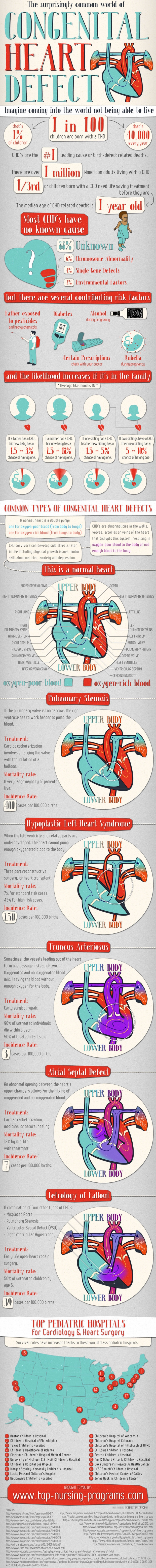 Everything that you need to know about congenital heart defects infographic