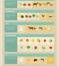 12 Vitamins' Sources Infographic