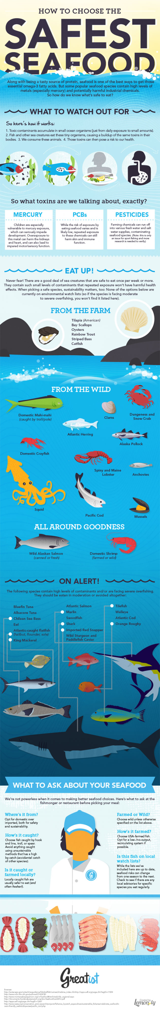 Tips How To Choose Seafoods Infographic