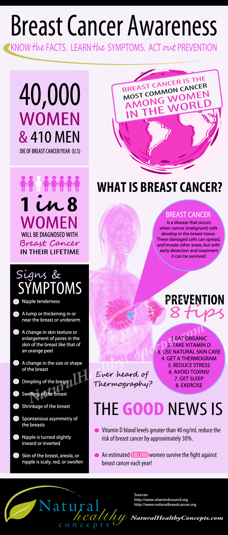 Facts About Breast Cancer Infographic