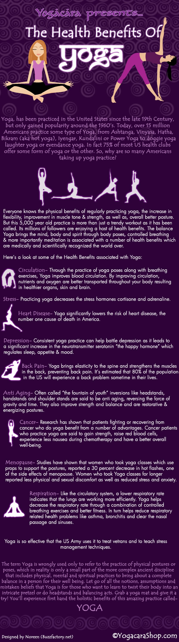9 Amazing Benefits Of Yoga Infographic