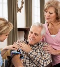 Health Visitor Taking Senior Man's Blood Pressure