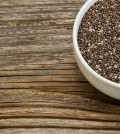 chia seeds - white ceramic