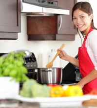 Cooking Woman In Kitchen