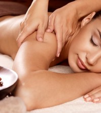 Woman Having Massage In The Spa Salon