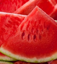 Slices of juicy watermelon