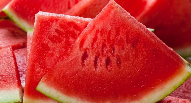 Slices of juicy watermelon