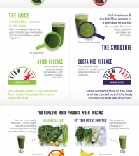 5 Differences Between Juicing And Blending Infographic