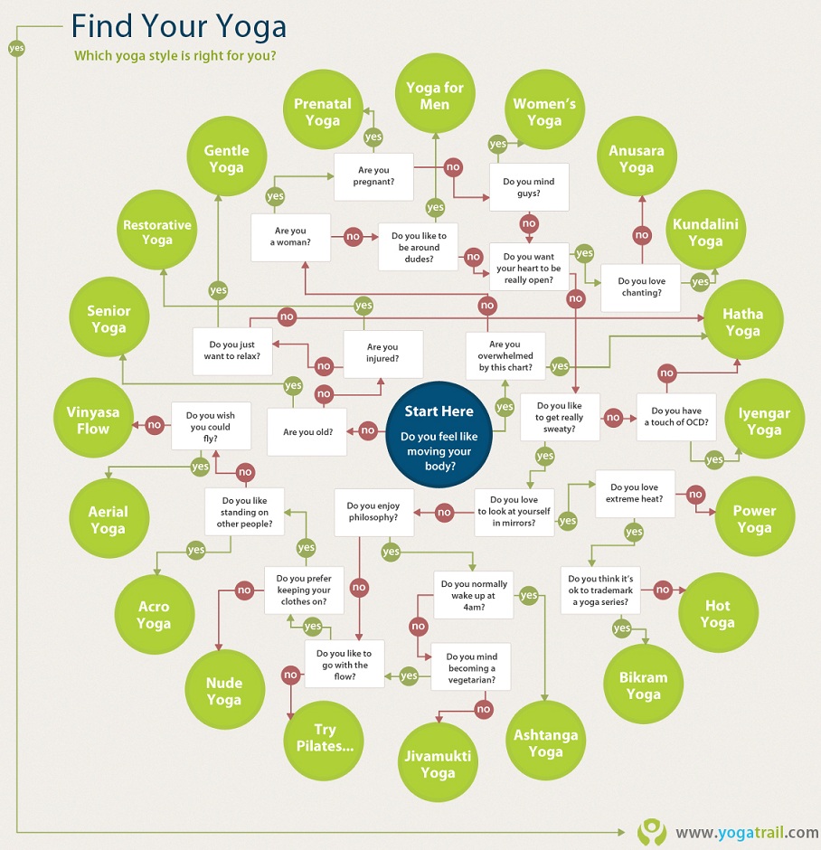 Test Before Choosing Yoga Style Infographic