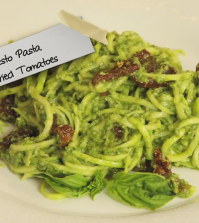 Here Is How to Make Raw Pesto Pasta With Sun-Dried Tomatoes Video