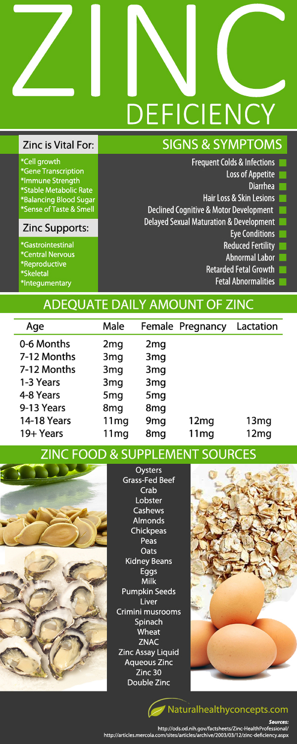 Zinc Infographic