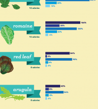 Choosing The Healthiest Greens For Your Salad Infographic