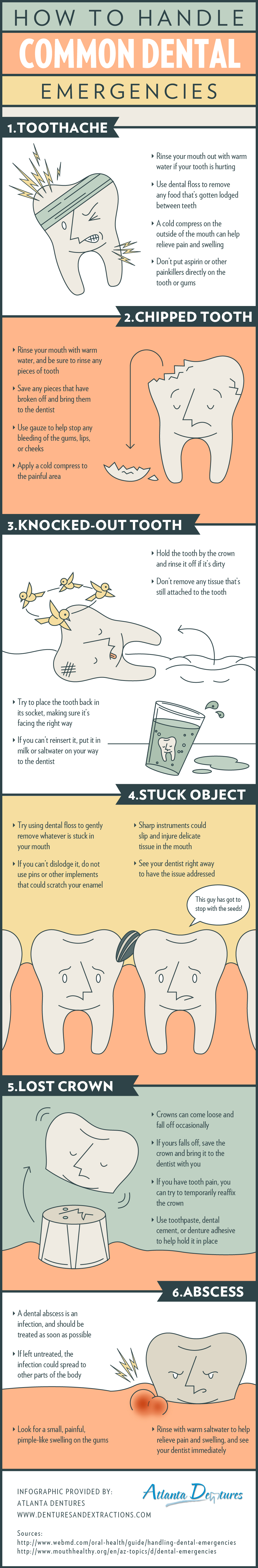 Quick Guide To Handling Common Dental Emergencies Infographic
