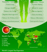 Surprising Facts About Tea And It’s Amazing Health Benefits Infographic