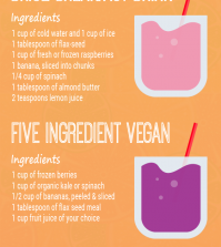 10 Smoothie Recipes With Detox Effect And Delicious Taste Infographic