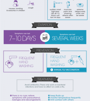 Colds And The Flu: Do You Know The Difference? Infographic