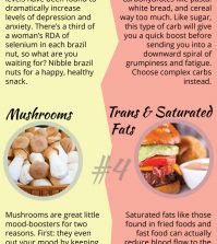 Diet For Depression: The Best And Worst Foods Infographic