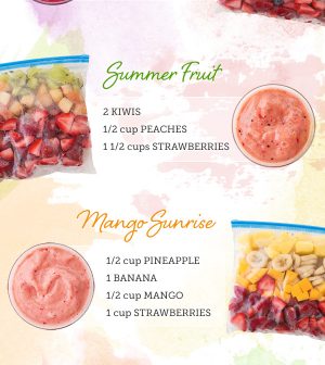 Refreshing Make-Ahead Smoothie Pack Recipes Infographic