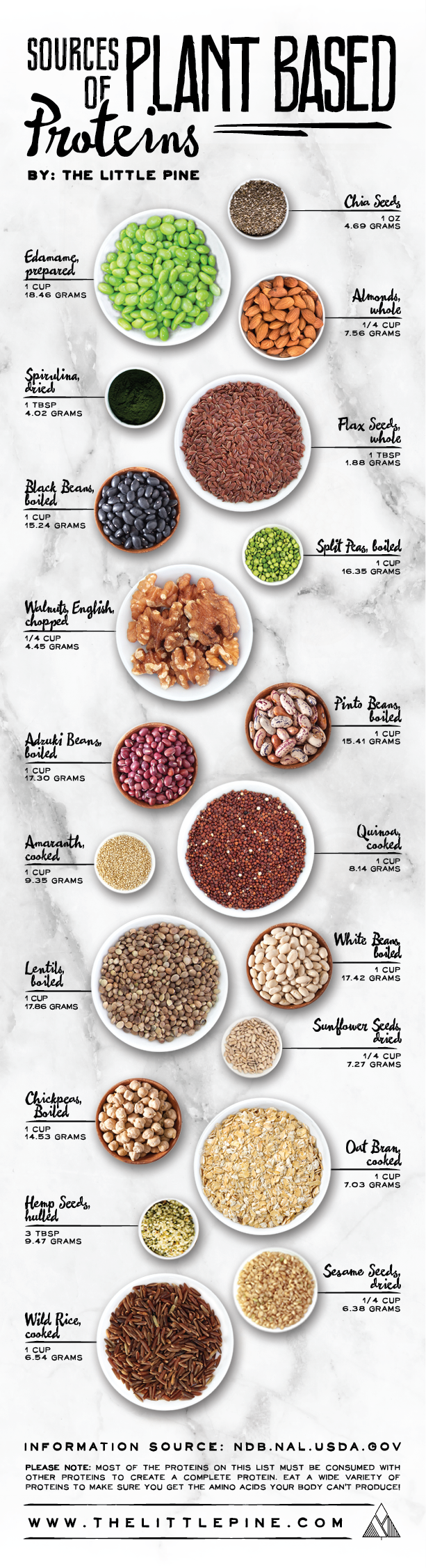 Protein In Plants Chart