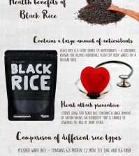 Black Rice: Health Benefits Of The Less-Known Ancient Grain Infographic