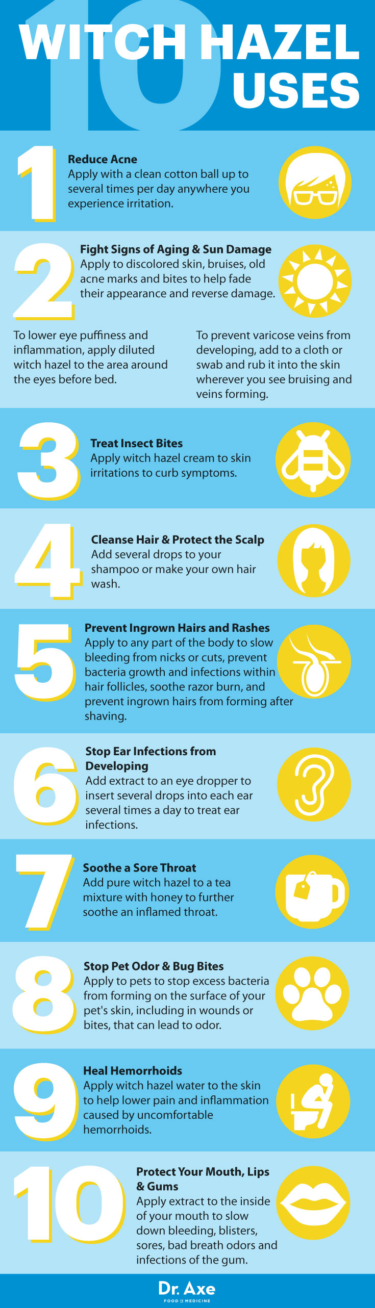 10 Witch Hazel Uses For Flawless Skin And Health Infographic