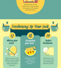 31 Surprising (But Smart) Uses For A Lemon Infographic