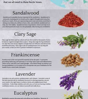 Your Guide To Using Essential Oils For Meditation Infographic