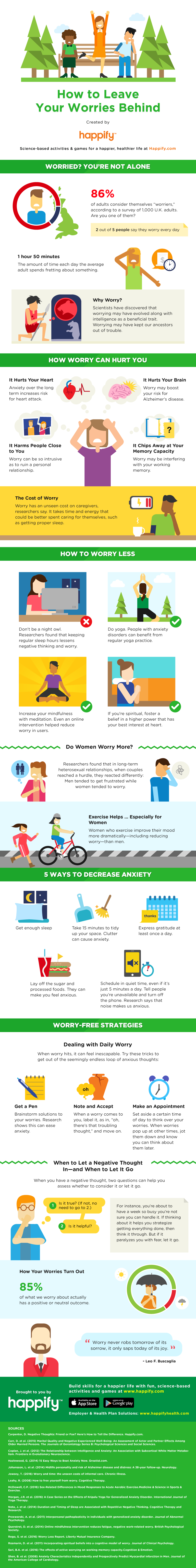 Worries: What Can You Do To Leave Them Behind? Infographic