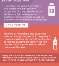 Best Essential Oils For Treating Rosacea Infographic