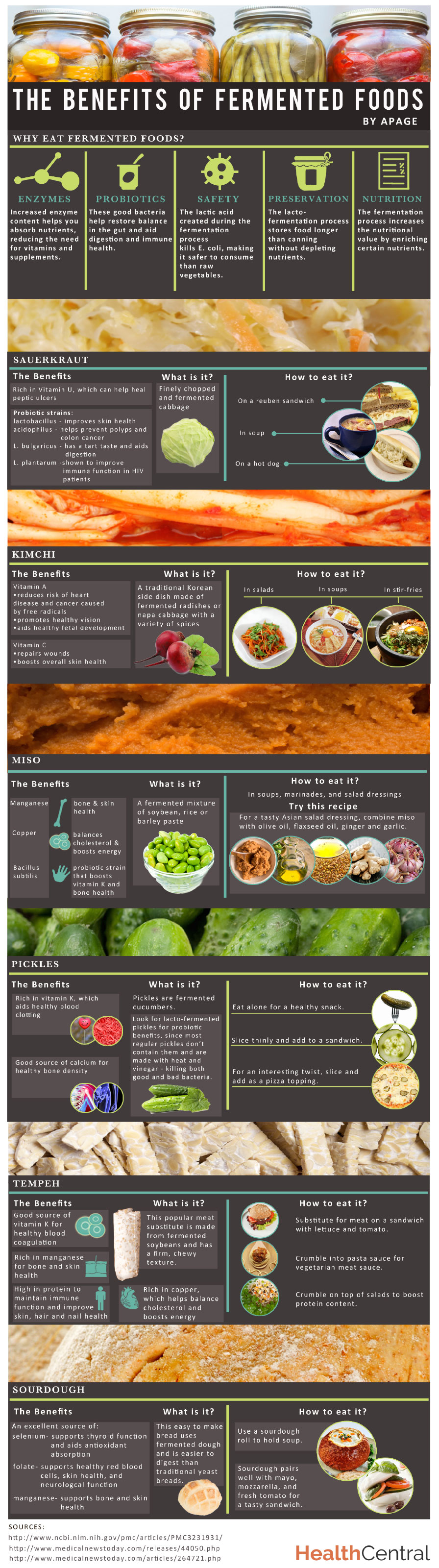 Fermented Foods And Their Benefits For Your Health Infographic