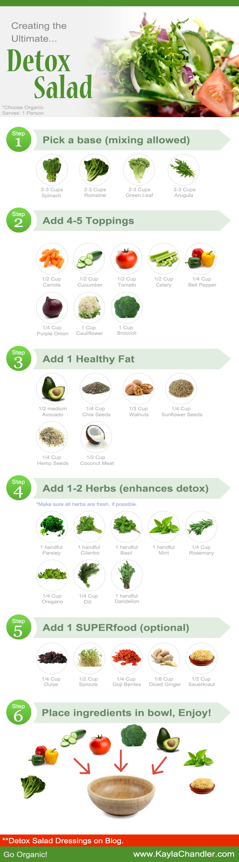 The Ultimate Detox Salad Recipe: Find It Here Infographic