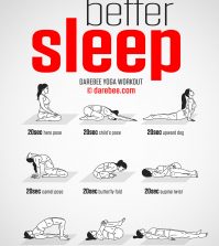 Yoga Postures That Will Help You Ease Into Sleep Infographic