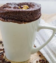 Chocolate Peanut Butter Cake In A Mug Recipe – The Easiest Vegan Treat Video