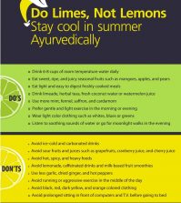 Ayurvedic Tips For Staying Healthy This Summer Infographic