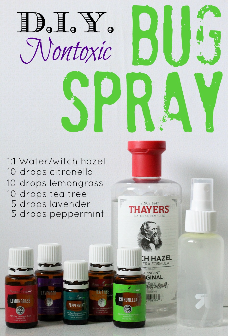 DIY Nontoxic Bug Spray Recipe To Solve All Your Mosquito Problems Infographic