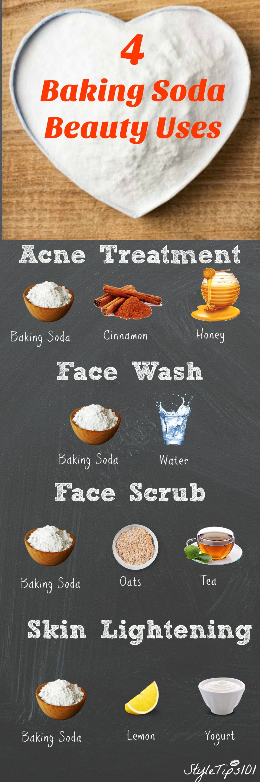 4 Amazing Baking Soda Beauty Uses You Need To Know About Infographic